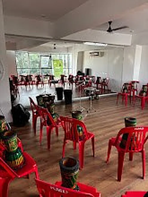 Chairs arranged in a circle for a support group at Safemind Studio, Baner